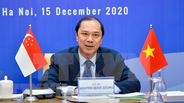 Vietnam y Singapur reanudaran viajes esenciales en 2021 hinh anh 1