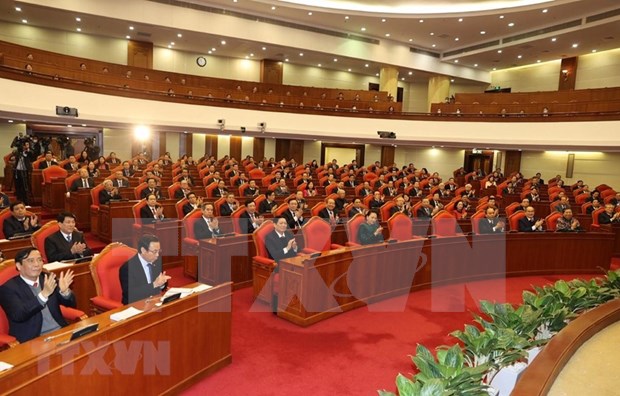 Clausuran XIV pleno del Comite Central del Partido Comunista de Vietnam hinh anh 3