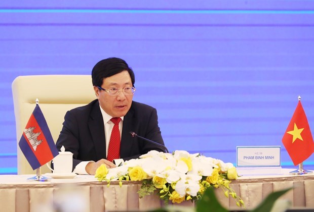 Vietnam y Camboya efectuan reunion 18 del comite mixto sobre cooperacion bilateral hinh anh 1