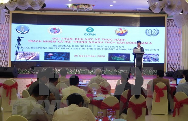 Dialogo busca aumentar la responsabilidad social en el sector pesquero en Sudeste Asiatico hinh anh 1