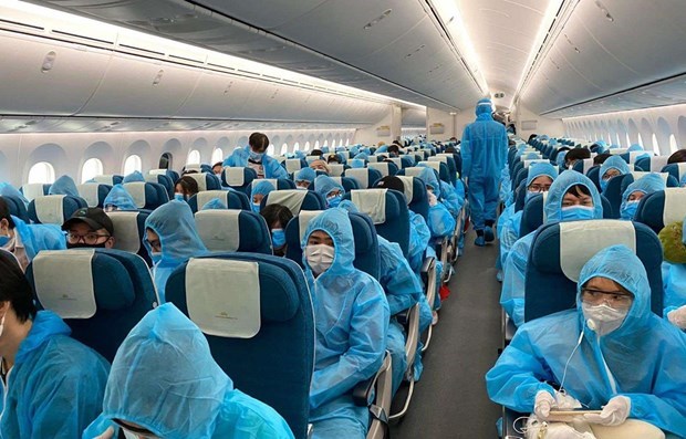 Suspenden vuelos a Vietnam desde paises y territorios con nueva cepa del virus SARS-CoV-2 hinh anh 1