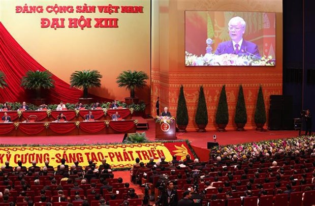 XIII Congreso Nacional del PCV: Impulsar la renovacion y el desarrollo rapido y sostenible de Vietnam hinh anh 2