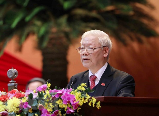 Comprometido maximo dirigente de Vietnam con cumplimiento de Resolucion del congreso partidista hinh anh 1