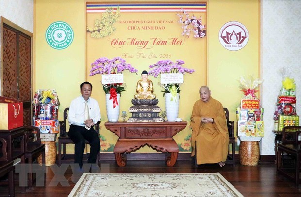Felicitan a dignatarios y seguidores budistas vietnamitas en ocasion del Tet hinh anh 1