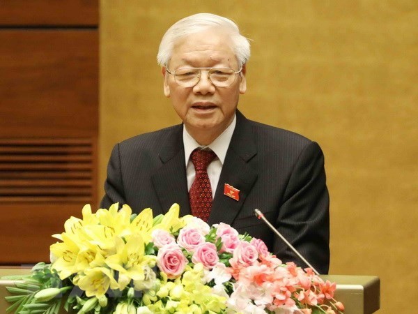 Lideres mundiales felicitan a reelegido secretario general del Partido Comunista de Vietnam hinh anh 1