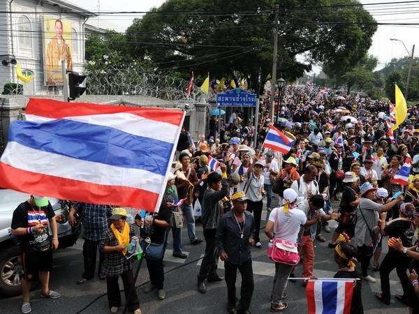 Tailandia: Condenan a prision a jefes de protestas antigubernamentales en 2014 hinh anh 1