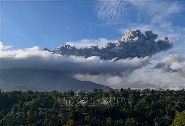 Volcan Sinabung en Indonesia reinicia su actividad hinh anh 1