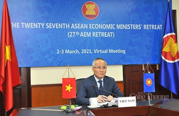 Participa Vietnam en reunion de ministros de Economia de la ASEAN hinh anh 1
