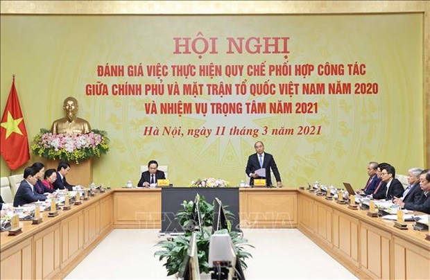 Frente de la Patria de Vietnam trabaja junto con Gobierno por bienestar social hinh anh 1