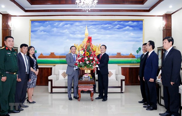 Vietnam felicita al Partido Popular Revolucionario de Laos por el 66 aniversario de su fundacion hinh anh 1