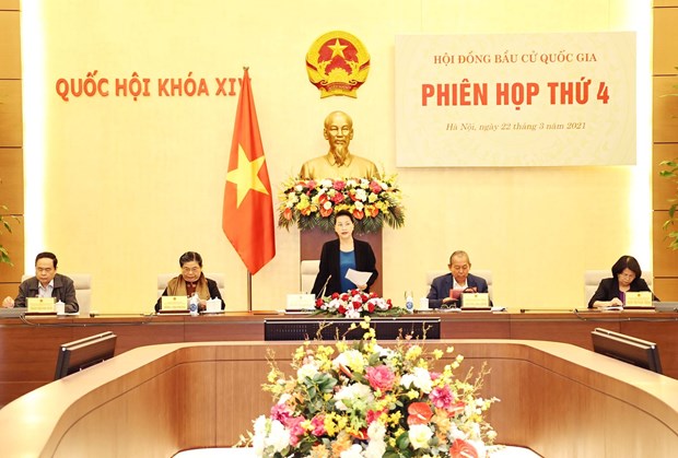Efectuan cuarta sesion del Consejo Nacional Electoral de Vietnam hinh anh 1