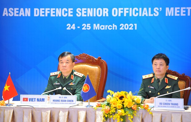 Inauguran reunion virtual de Altos Funcionarios de Defensa de la ASEAN hinh anh 1