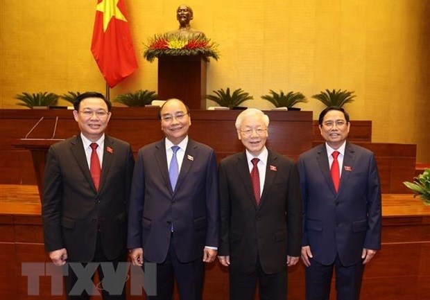 Lideres del mundo trasmiten felicitaciones a nuevos dirigentes de Vietnam hinh anh 1