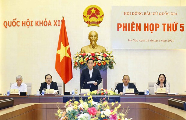 Efectuan quinta sesion del Consejo Electoral Nacional de Vietnam hinh anh 1