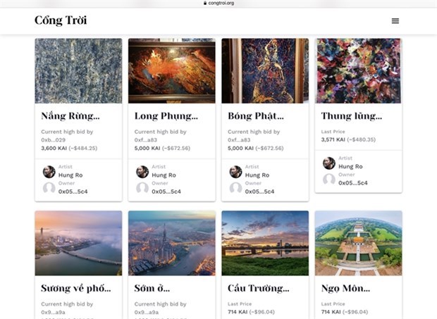 Cong Troi, proyecto de obras artisticas de Vietnam en plataforma digital hinh anh 1