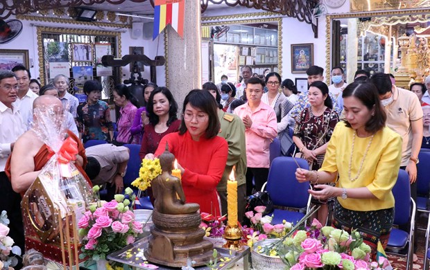 En ciudad vietnamita Festival del Ano Nuevo de Camboya-Laos-Myanmar-Tailandia hinh anh 1