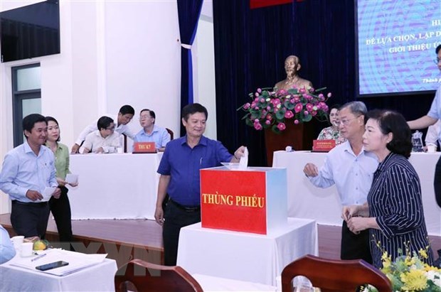 Ciudad Ho Chi Minh y Hanoi eligen a representantes para proximas elecciones hinh anh 1