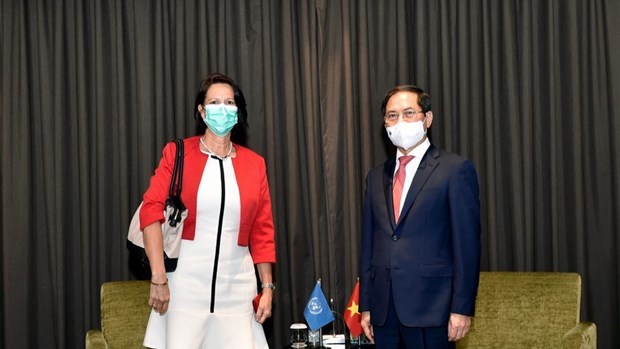 Canciller de Vietnam recibe a enviado especial de la ONU sobre Myanmar hinh anh 1