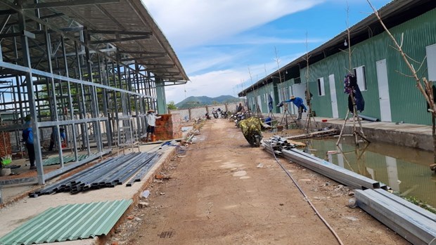 Provincia vietnamita Kien Giang establece hospital de campana con 300 camas hinh anh 1