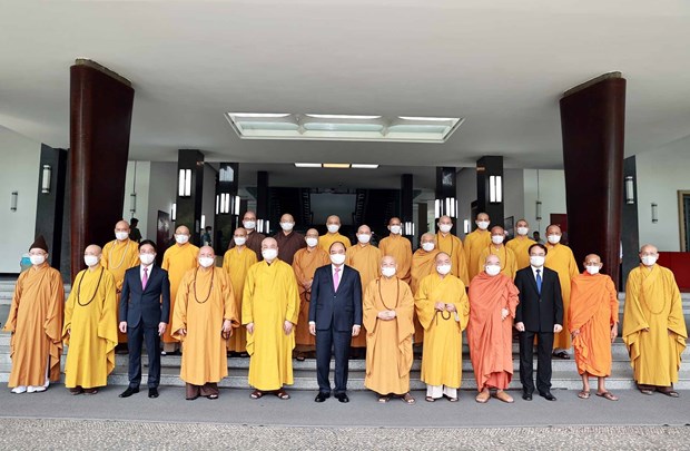 Presidente vietnamita destaca aportes de la Sangha Budista al desarrollo nacional hinh anh 2