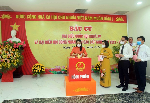 Registran alta tasa de participacion electoral en mayoria de las localidades vietnamitas hinh anh 1