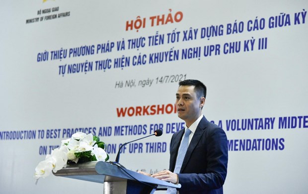 Vietnam por elaborar informe intermedio sobre recomendaciones del EPU hinh anh 2