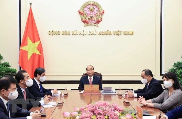 Presidente de Vietnam sostiene conversacion telefonica con su homologo rumano hinh anh 1