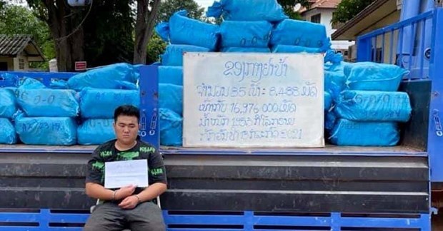 Laos incauta casi dos toneladas de drogas sinteticas hinh anh 1
