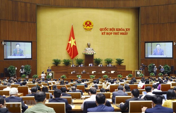 Concluye tercera jornada del primer periodo de sesiones parlamentarias de Vietnam hinh anh 1