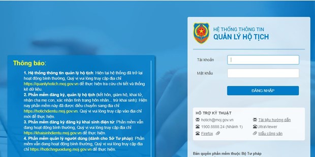 Vietnam recibe asistencia para mejorar sistema de registro civil hinh anh 1
