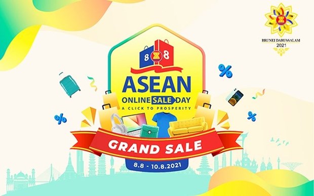 Registran 35 mil visitas virtuales en Dia de Compras en linea de ASEAN 2021 hinh anh 1