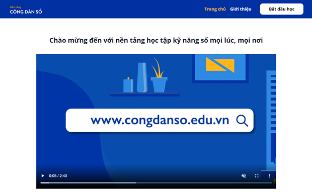 Lanzan en Vietnam plataforma virtual de aprendizaje hinh anh 1