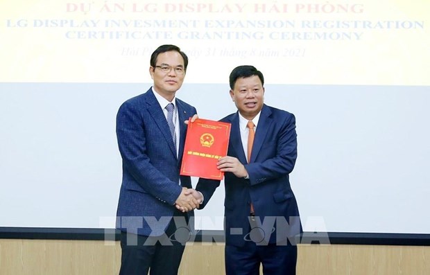 Empresa sudcoreana aumentan inversiones en la ciudad vietnamita de Hai Phong hinh anh 1
