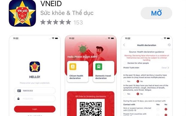 Lanzan en Vietnam aplicacion VNEID para la declaracion medica hinh anh 1