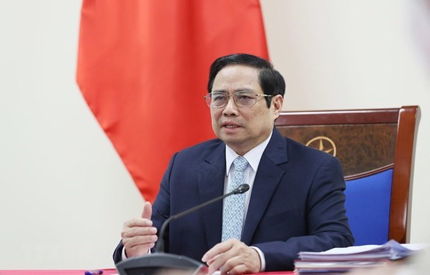 Primer ministro de Vietnam exhorta a COVAX a suministrar rapidamente vacunas contra el COVID-19 a su pais hinh anh 1