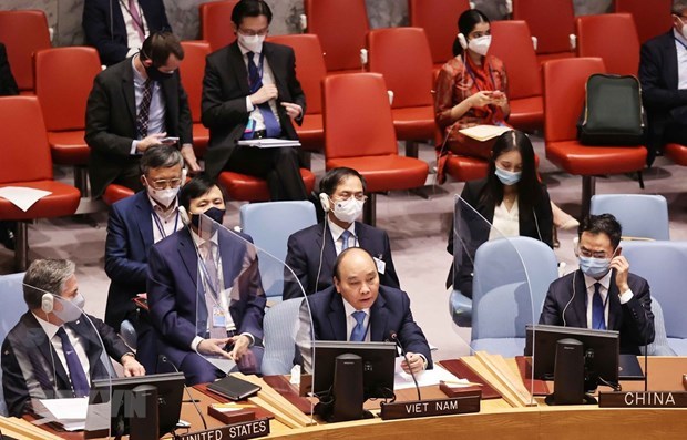 Presidente de Vietnam interviene en debate del Consejo de Seguridad sobre Clima y Seguridad hinh anh 1