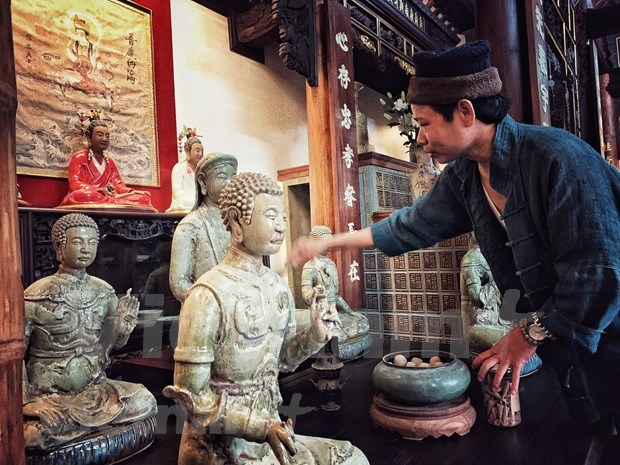 Promueven valores culturales vietnamitas en obras de ceramica hechas a mano hinh anh 1