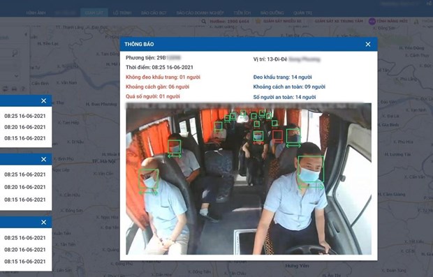 COVID-19: Aplican tecnologia de inteligencia artificial en transporte publico en Vietnam hinh anh 1