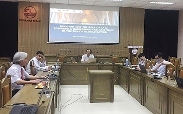 Celebran en Hanoi conferencia internacional sobre religion y estado de derecho hinh anh 1