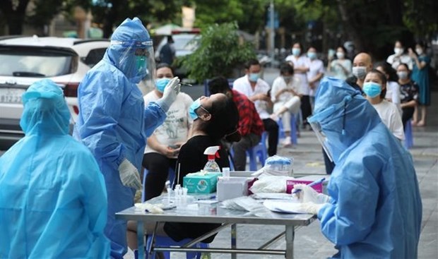 Hanoi detecta 28 casos del COVID-19 en nuevo foco hinh anh 1