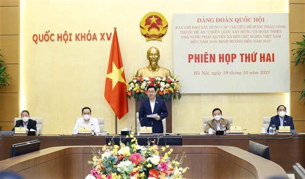 Debaten programas para construccion del Estado de derecho socialista de Vietnam hinh anh 1