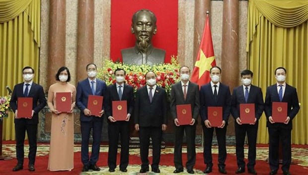 Presidente vietnamita asigna tareas a nuevos embajadores del pais en el exterior hinh anh 1