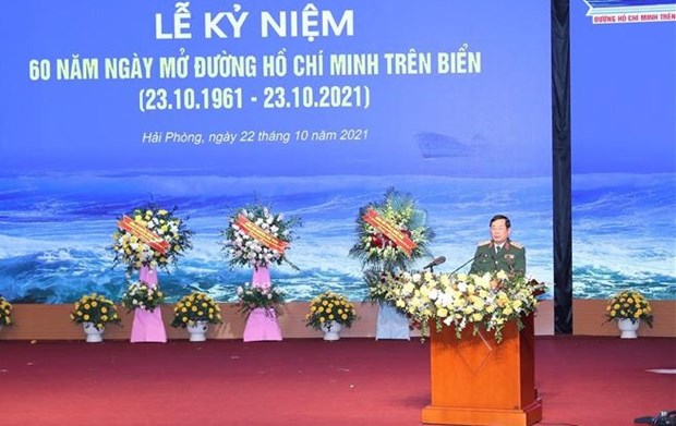 Celebran acto solemne por el 60 aniversario de apertura de la ruta maritima Ho Chi Minh hinh anh 1