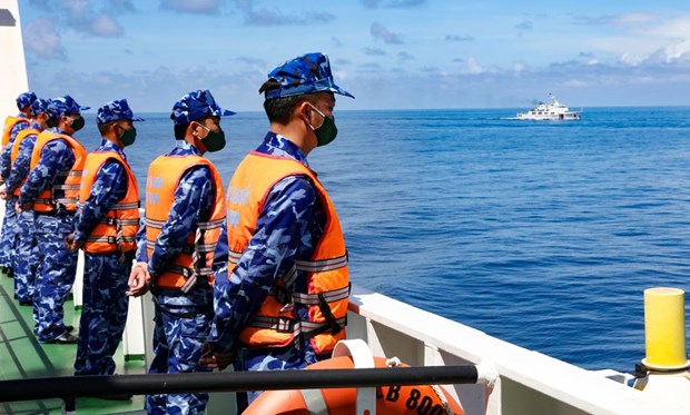 Concluyen patrulla conjunta entre guardias costeras de Vietnam y China hinh anh 1