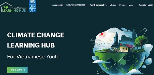 Lanzan portal sobre cambio climatico para jovenes vietnamitas hinh anh 1