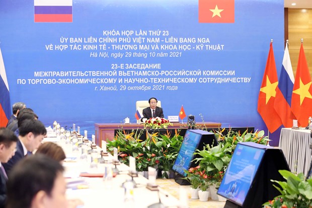 Efectuan XXIII Reunion del Comite Intergubernamental Vietnam-Rusia hinh anh 1