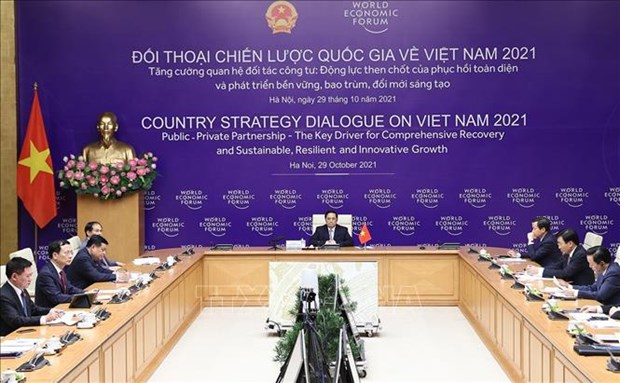 Efectuan primer Dialogo estrategico nacional entre Vietnam y Foro Economico Mundial hinh anh 2