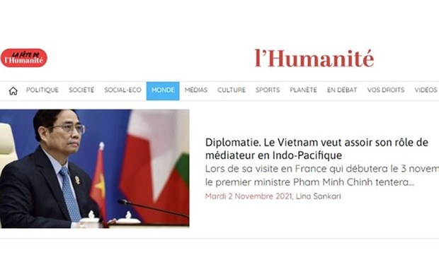 Visita del Primer Ministro vietnamita a Francia fortalecera cooperacion bilateral, segun L'Humanite hinh anh 1