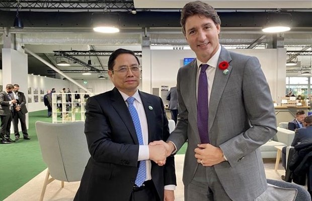 Premier vietnamita se reune con dirigentes de Canada y Zambia hinh anh 1