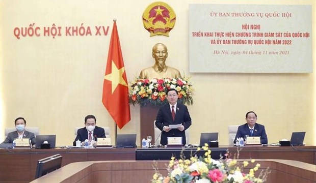 Efectuan conferencia nacional sobre programa de supervision del Parlamento vietnamita hinh anh 1